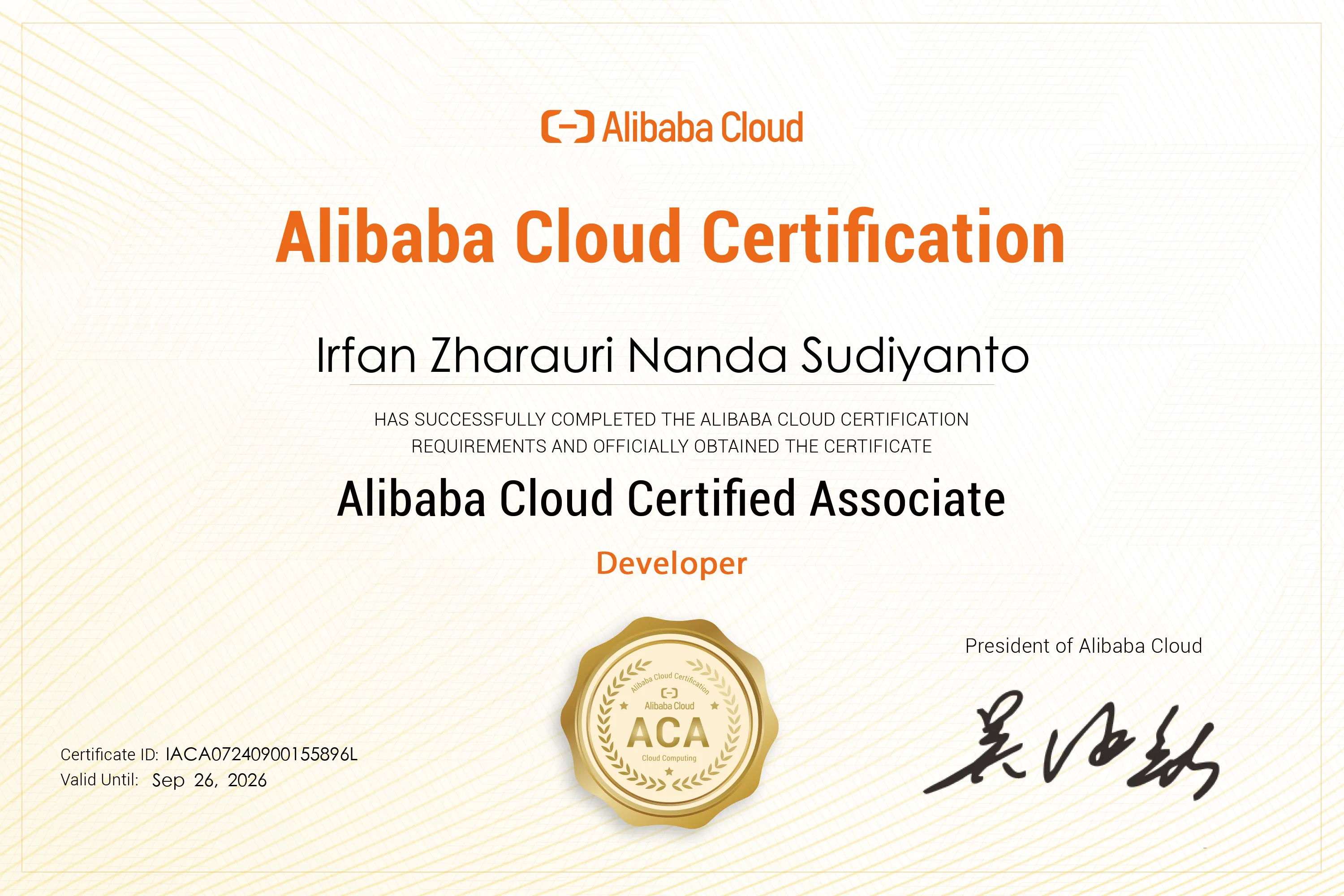 Alibaba Cloud Certified Associate (ACA) — Developer